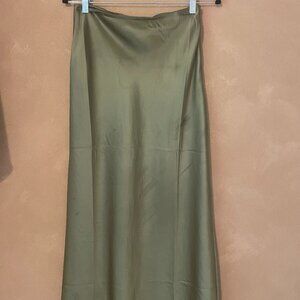 NA-KD Satin Midi Skirt